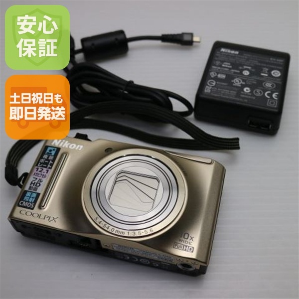 美品 COOLPIX S8100 プレシャスゴールド Nikon デジカメ 114