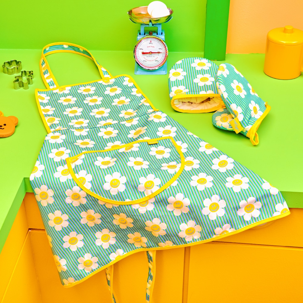 韓国人気デザイン キッチン用品 キッチン手袋 & エプロン SET