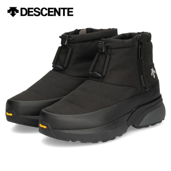 デサント ウィンターブーツ メンズ DTRACE_PAD_MID 06UZ ショートブーツ スノーブーツ ブラック 防寒 防水 保温 防滑 クッション性 厚底 15,620円