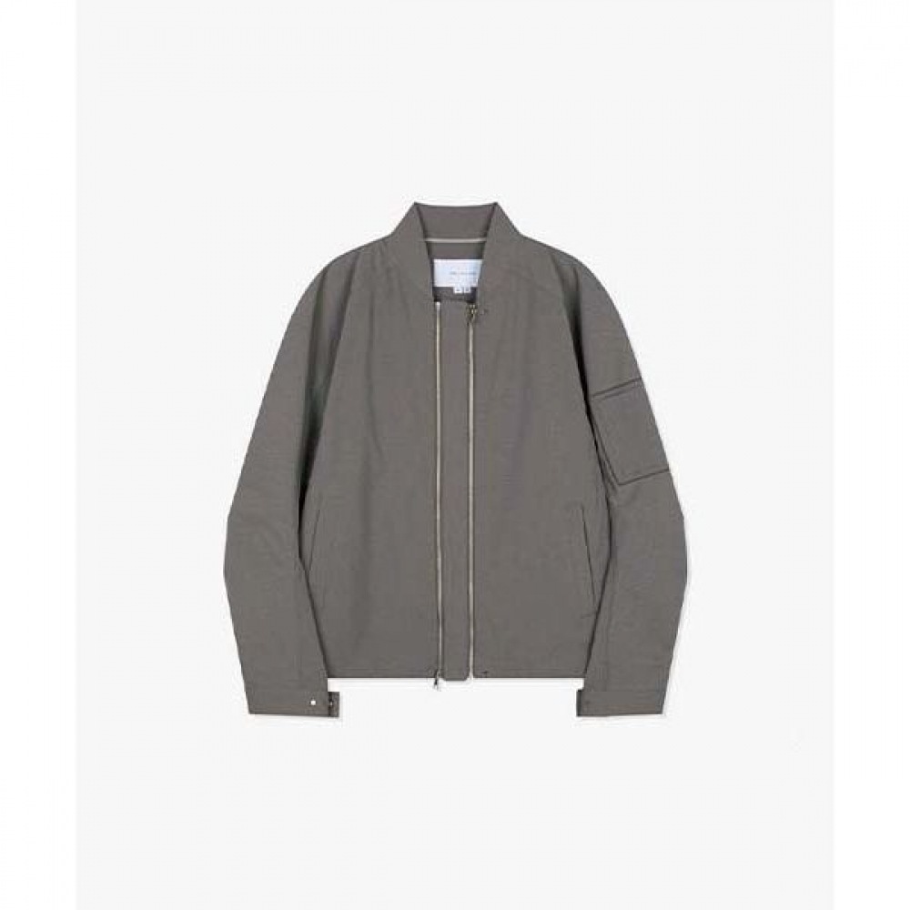 [リバークラッシュ] LKS22320 オリーブオーバーフィットクロスジップ MA-1 ジャケット