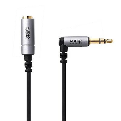 他サイト： エレコム EHP-35ELN30SV ヘッドホン・イヤホン用延長コード(耐ノイズモデル) 3m シルバーの商品画像