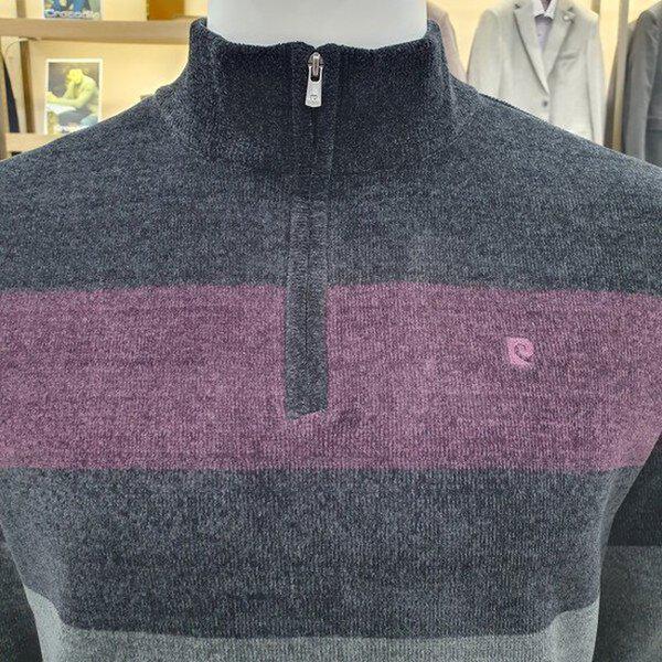 秋冬の新作 シェニール ハーフジップ 裏起毛ボンディングPOKR4903992_SH