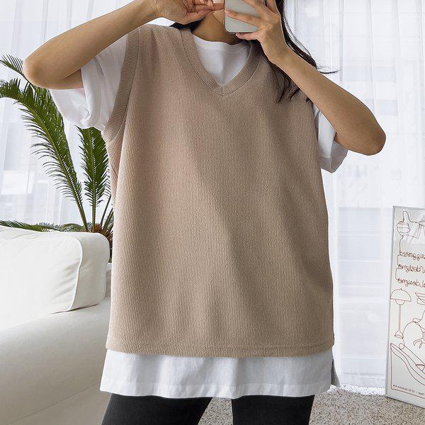 メンズ リブ ハイネック ジップアップ ニット カーディガン 5C-CA-Q109-栗色