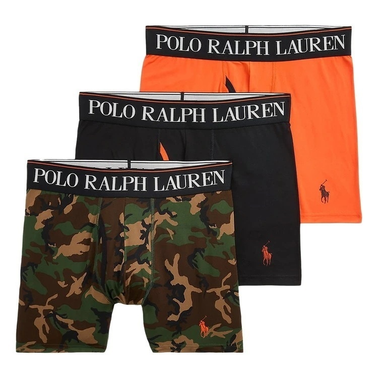 4D COOLING MICROFIBER ボクサーブリーフ 3PK [サープラスカモ/ポロブラック/ダスクオレンジ]【LBBBP3-FHA7】