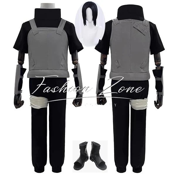 最安値に挑戦-ナルト- 風 暗部 うちは イタチ 暗部 はたけ カカシ コスプレ衣装 ウィッグ 靴 ハロウィン 演出服 変装