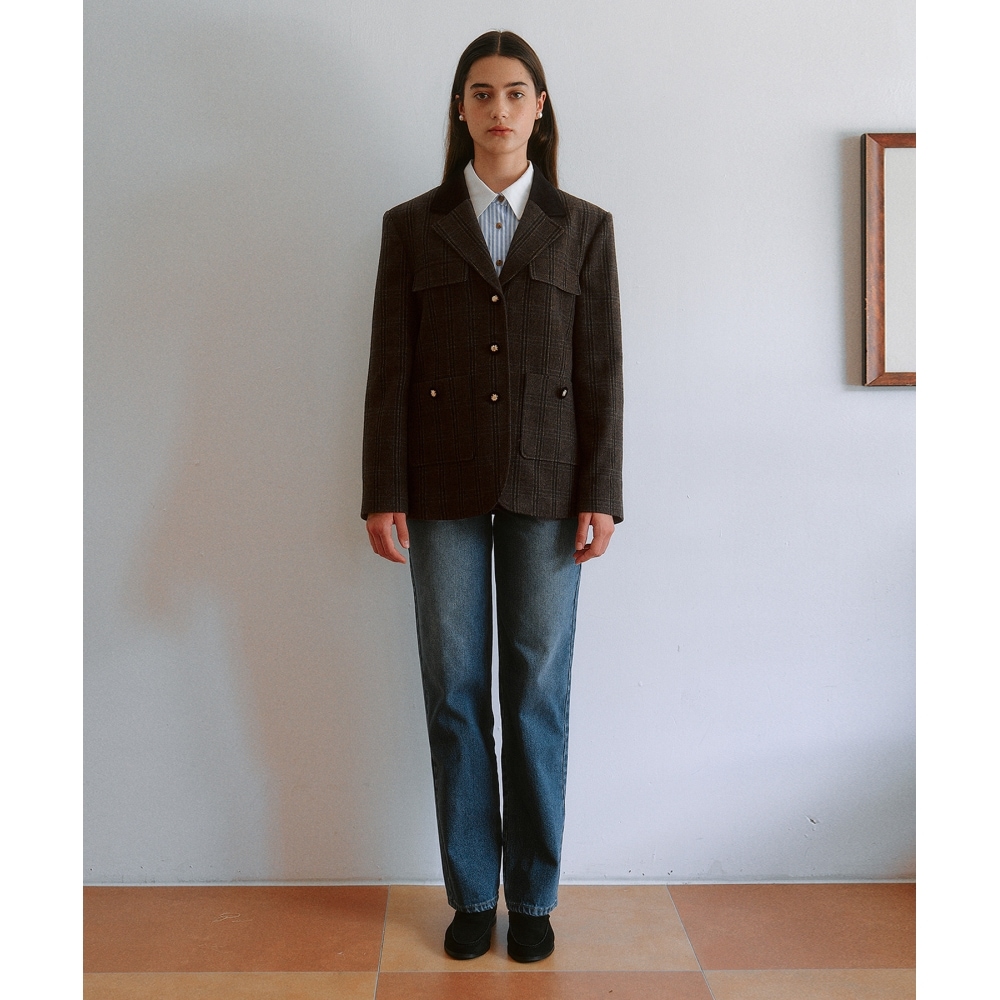 ロラローラカーペンターデニムパンツブルー