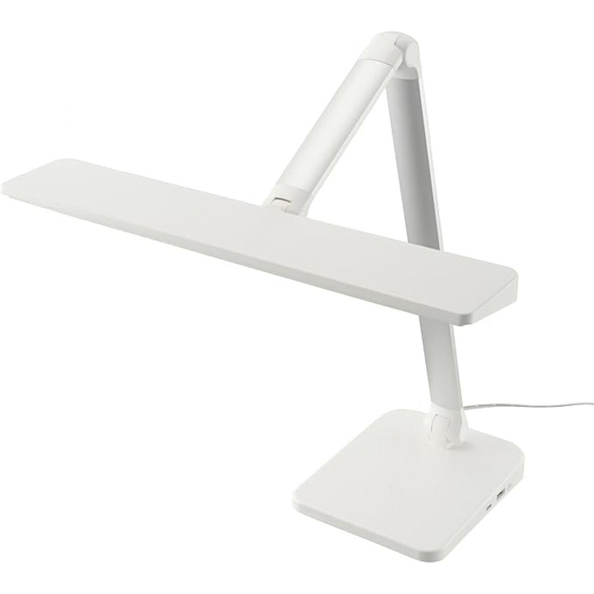 【在庫有・即納】オーム電機 LEDデスクライト USBポート付きタッチ式スイッチ 1200ルーメン 昼光色 ホワイト ODS-LDR3KW