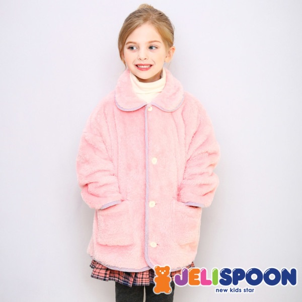 ふんわりボアファーカラージャケット/子供服