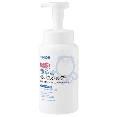 他サイト： シャボン玉石けん 無添加せっけんシャンプー泡タイプボトル 520mL　日本製 石鹸 本体 ボトルの商品画像