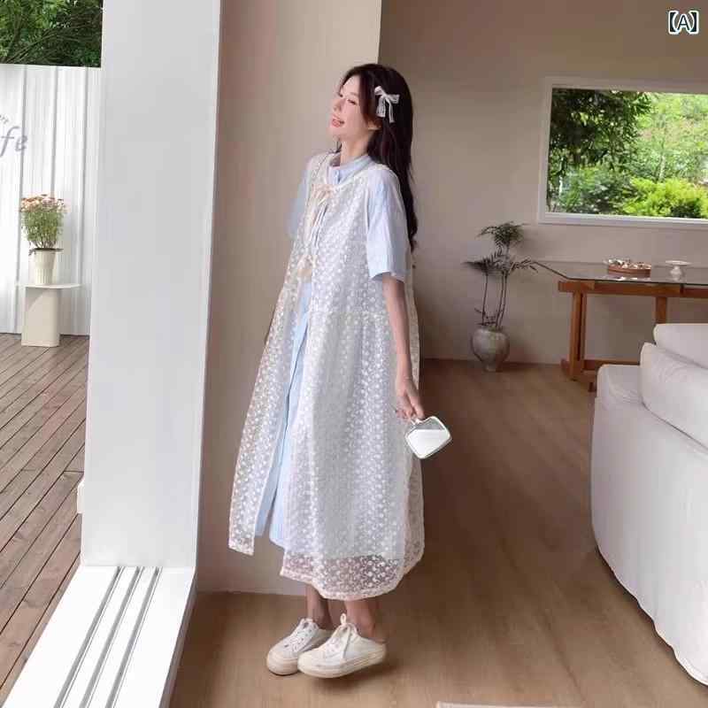 レディース ファッション カジュアル おしゃれ デート 女子会 普段使い リラックスコーデ 爽やか 甘く 優しい ブルー ワンピース スカートが