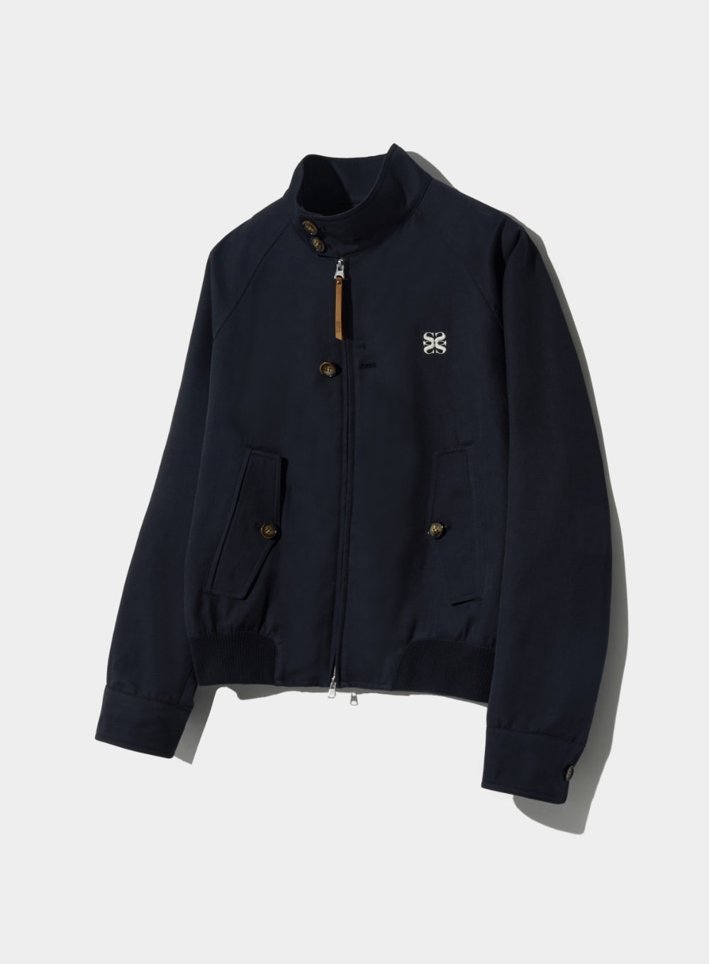 【SATUR】 LECCE COTTON HARRINGTON JACKET : CLASSIC NAVY