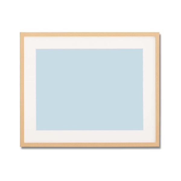 ( 軽量 水彩額 ) 水彩額F10 ナチュラル 縦横兼用 色あせを防ぐUVカットアクリル・マット付き 絵画 額 額縁 フレーム