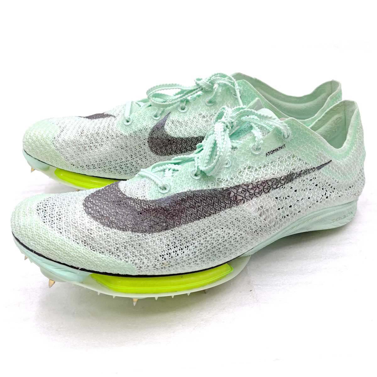 【中古】ナイキ エアズーム ヴィクトリー ミントフォーム/ボルト Air Zoom Victory Mint Foam Volt 27.5cm DR9908-300 NIKE 陸上スパイク シューズ
