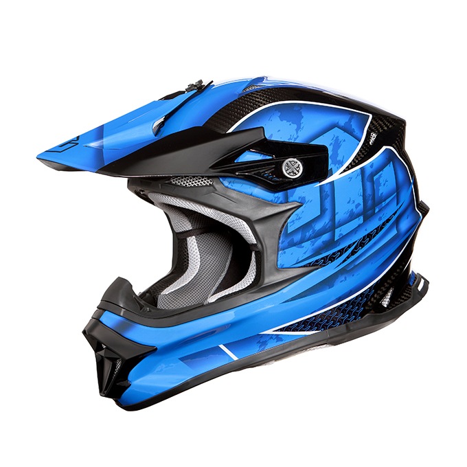 MadJumper2 マッドジャンパー2 CARBON HYBRID GRAPHIC BLUE　カーボン グラフィック ブルー オフロードヘルメット