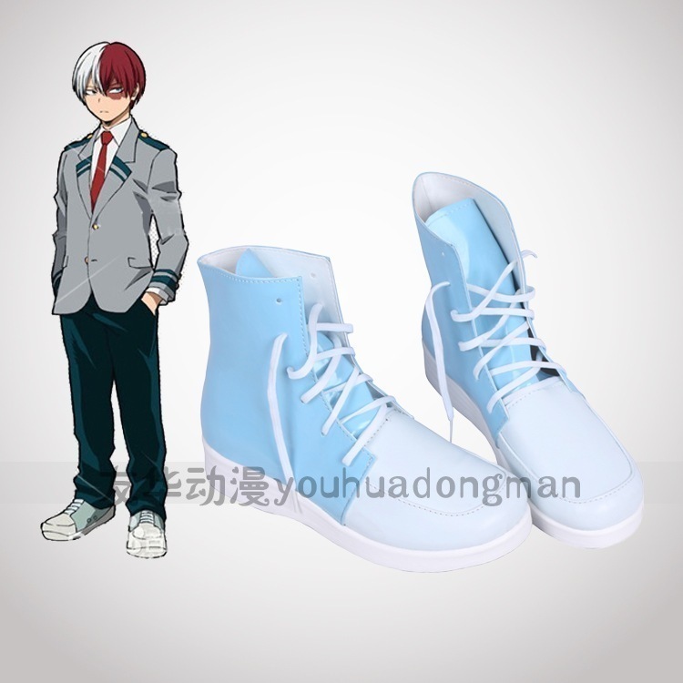 僕のヒーローアカデミア 轟英雄高校制服cosシューズ