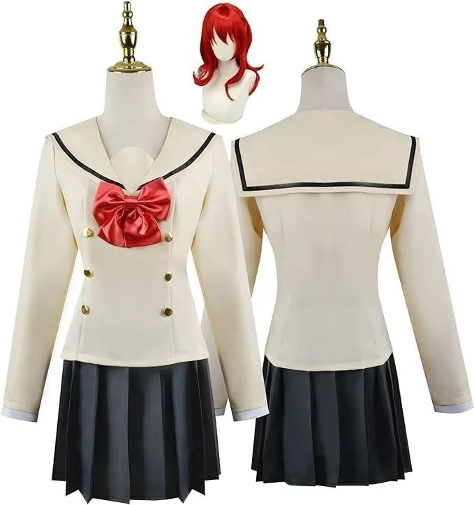 ウイッグ付き ぼっちざろっく 後藤 ひとり (ごとう ひとり) コスプレ衣装 お盆 舞台服