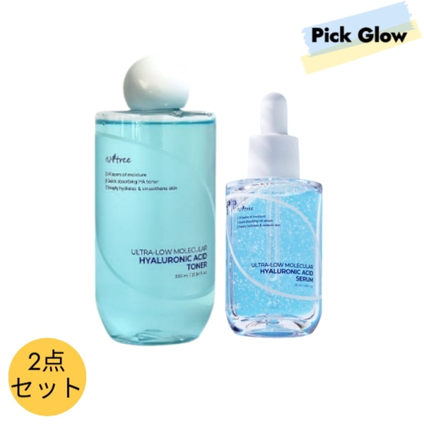 ヒアルロン酸2点セット [トナー 300ml + セラム 50ml ]保湿 インナードライ 乾燥肌 韓国コスメ 化粧水 化粧水 大容量 美容液 化粧水セット 乳液