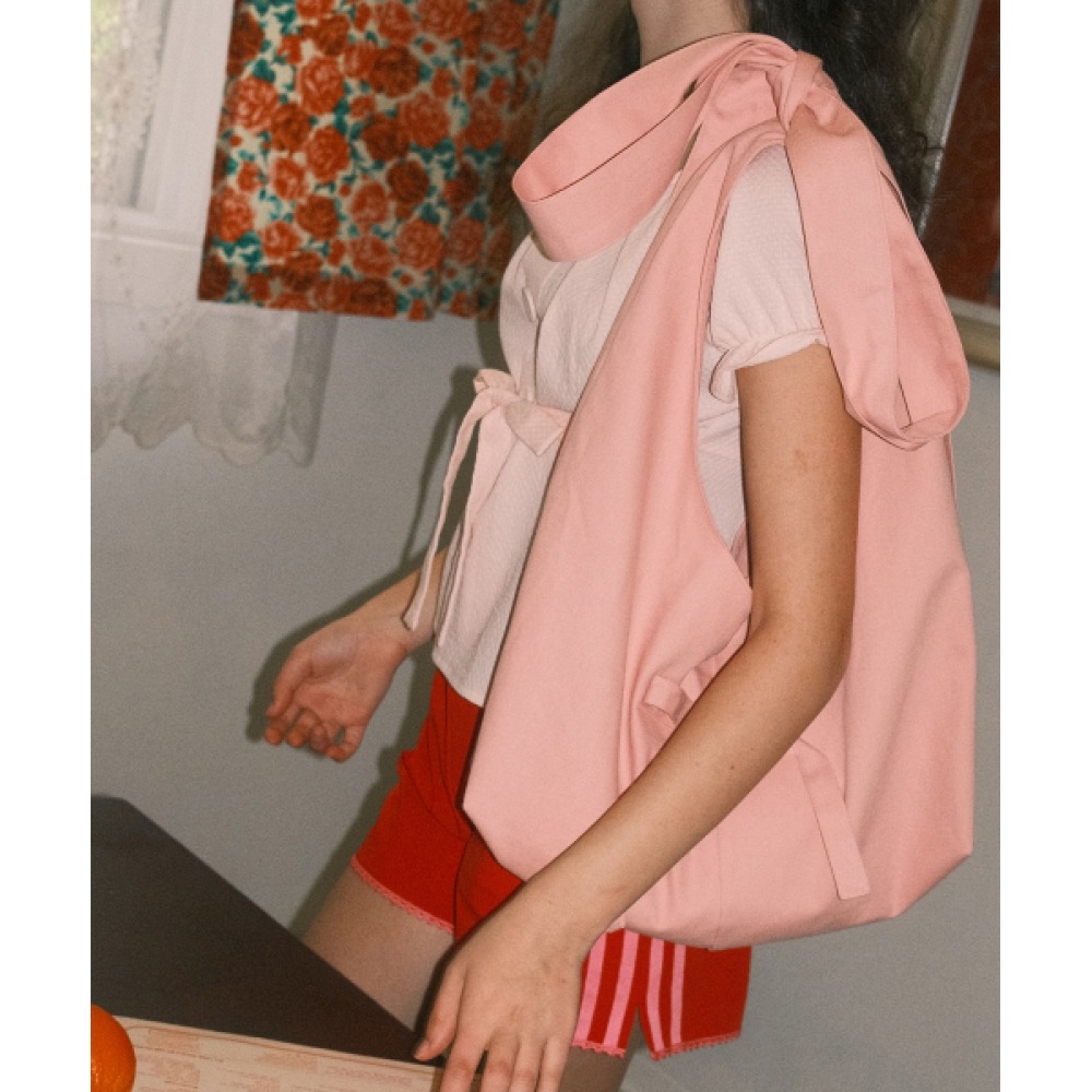 バイタルサインダブルリボンコットンホーボーバッグ (2c)