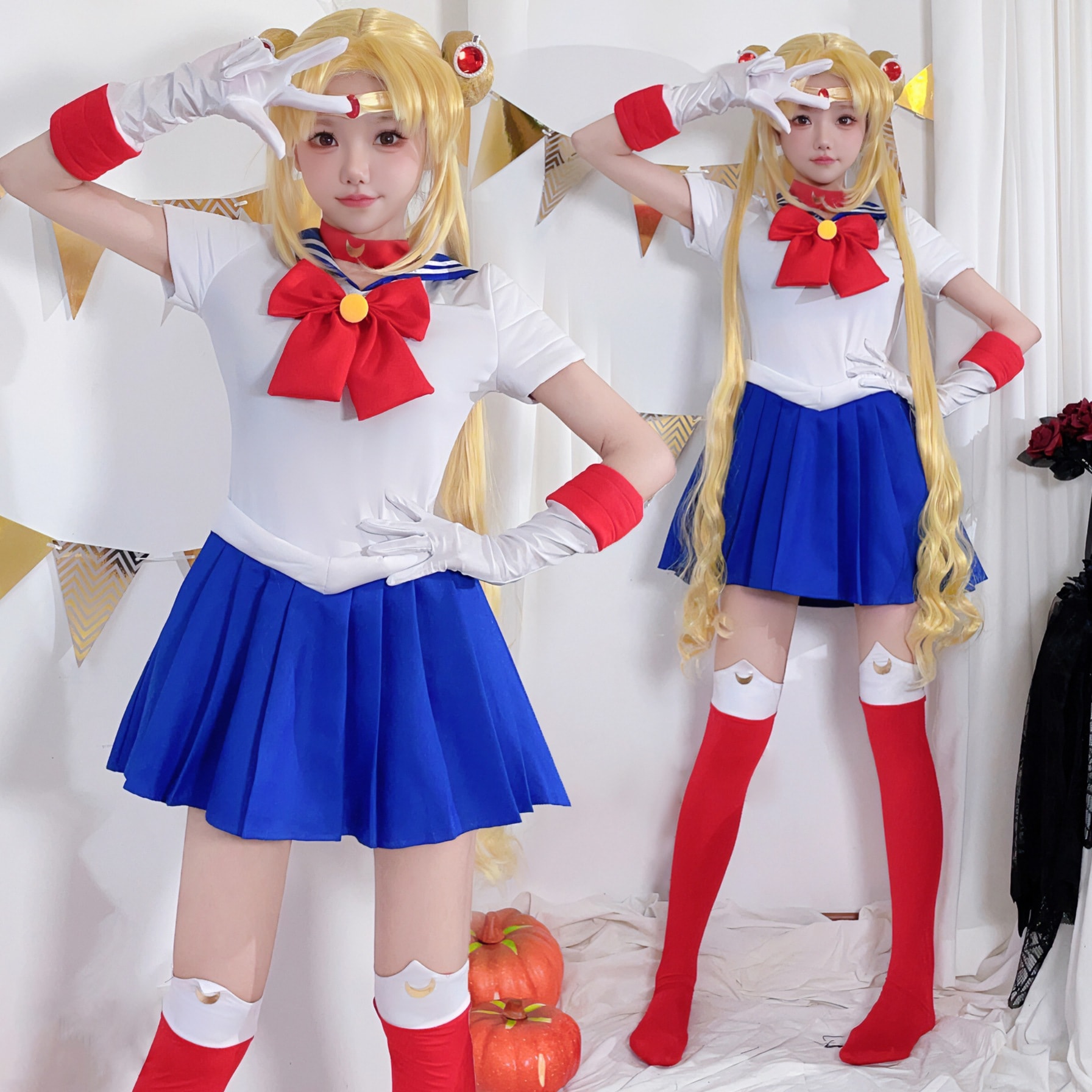 ハロウィンコスチューム セーラームーン コスプレドレス セーラームーン 月野うさぎ セーラー服 ロールプレイ パフォーマンス