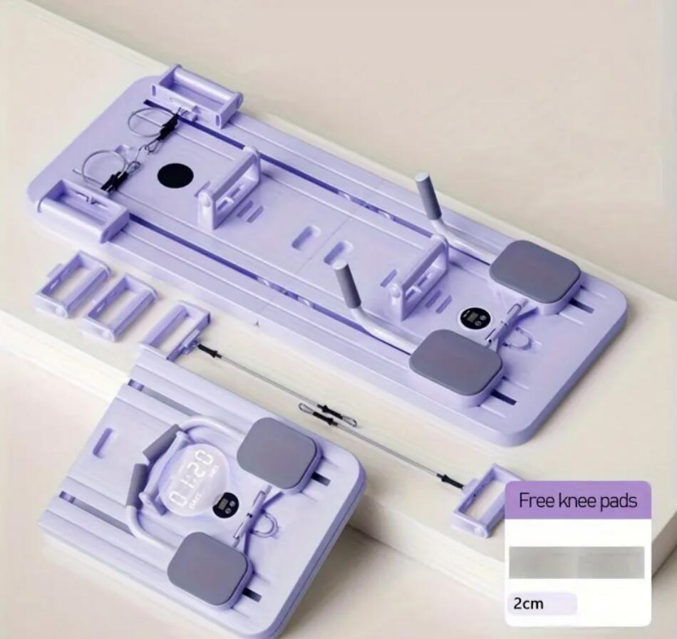 ピラティスリフォーマーセット多目的折りたたみ式ピラティスリフォーマー家庭用5in1ピラティススライディングボード