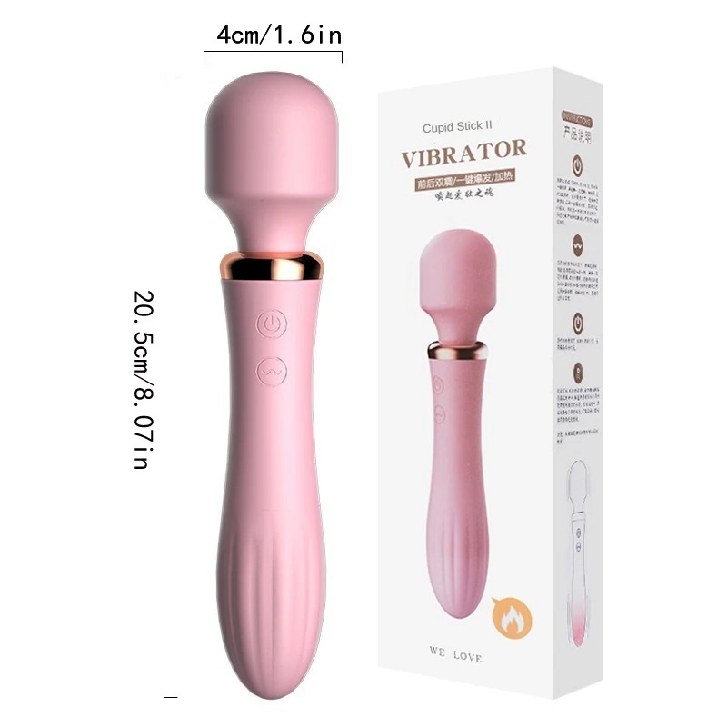 女性のための愛の神のバイブレーター,ラブスティック,充電,可変周波数,両頭バイブレーター,健康グッズ,マッサージ機,ハンドマッサージャー