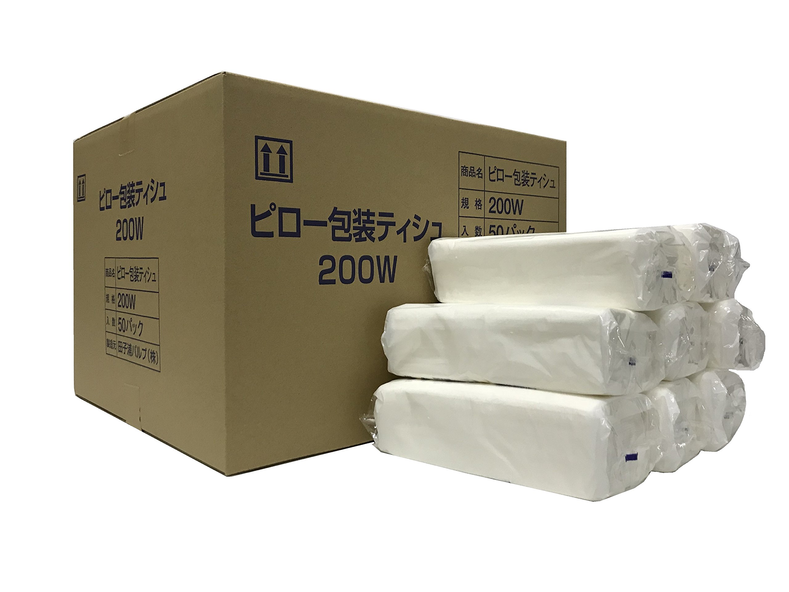 Qoo10最安値挑戦 田子浦パルプ株式会社 詰替え用ティッシュペーパー (200組400枚) 50個入り