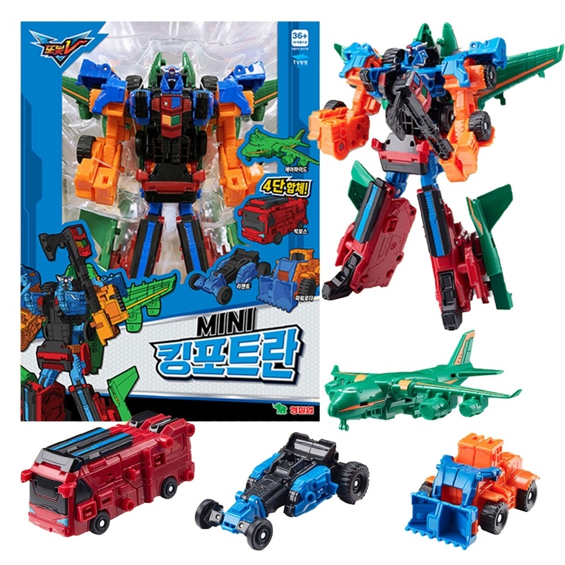 ミニトボットキングポートランエアハイドビッグボスリージェントパワーローダー車変身合体ロボットおもちゃ