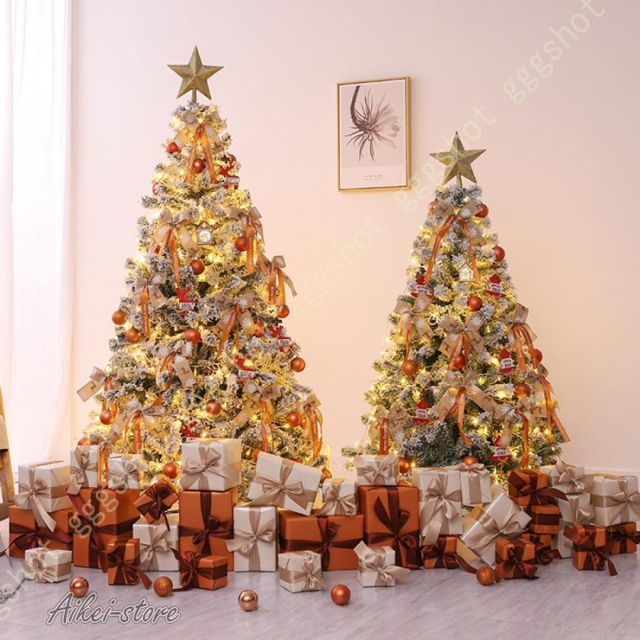 【人気製品 急速出荷】即納ありクリスマスツリー 雪化粧 北欧 大型 針葉樹 おしゃれ まるで本物 ドイツトウヒツリー オーナメント飾り クリスマスツリー スリム プレゼント オーナメント付