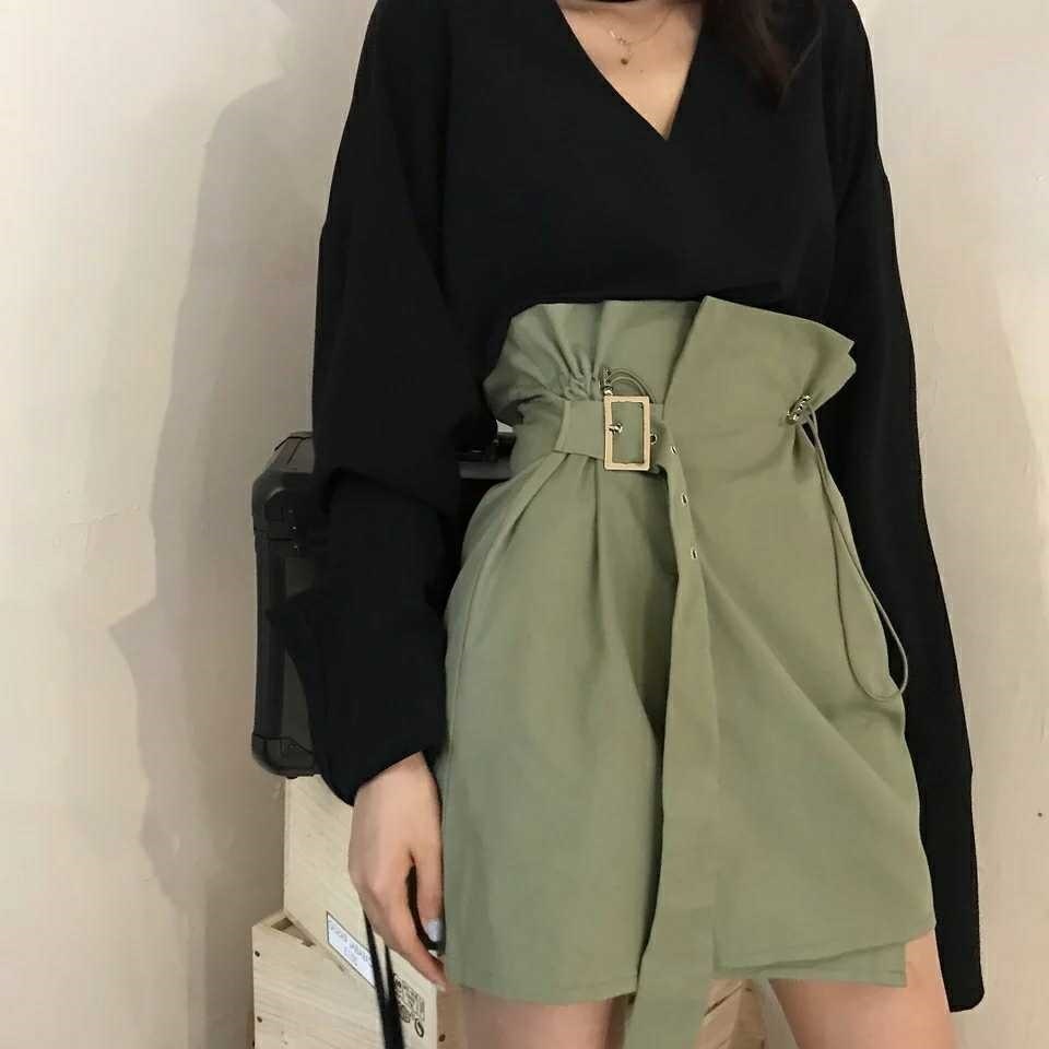 3358.ハイウェストミニスカート 2019 春夏 sale 春夏 sale ボトムス 美ライン おしゃれ カジュアル きれいめ ショート ストリート お出かけ お呼ばれ 女子会 通勤 通学 普段使い