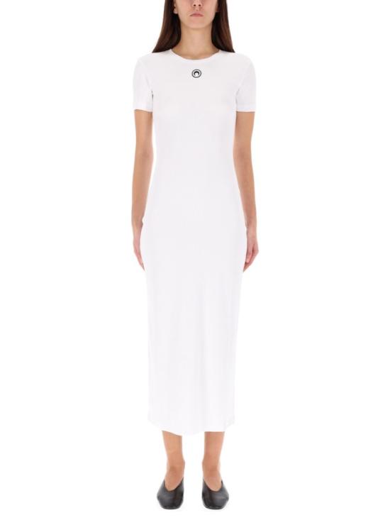 MARINE SERRE Women Dresses WDR057A CJER0011WH10 White