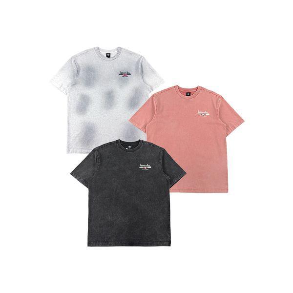 HBL オムグレイ ビンテージ グラフィック 半袖 Tシャツ UR121CRS21_P416658252