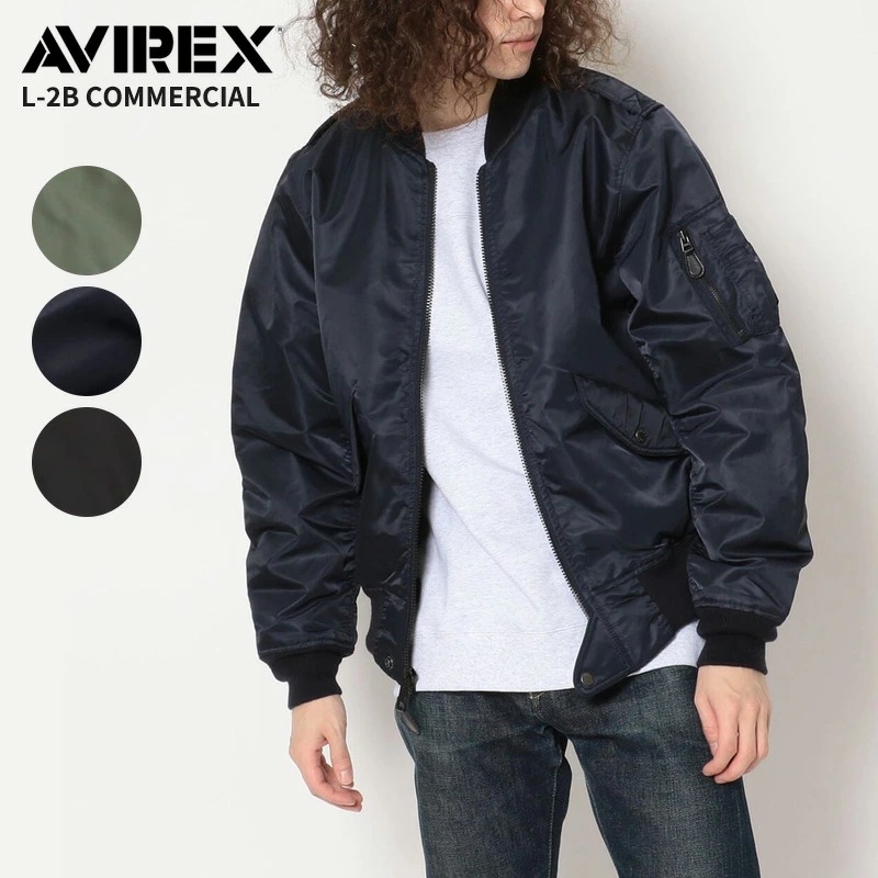 アヴィレックス メンズ ジャケット AVIREX L-2B コマーシャル L-2B COMMERCIAL 7832952015(6112105) アウター ジャンパー フライトジャケット