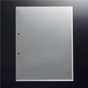 （まとめ） G-Aim 2穴ホルダー マチ付 A4タテ クリア YG-201 1パック（10枚） (×10セット)