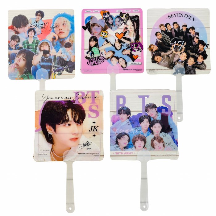 Qoo10] 透明 うちわ 四角 BTS JUNGKO : KPOP