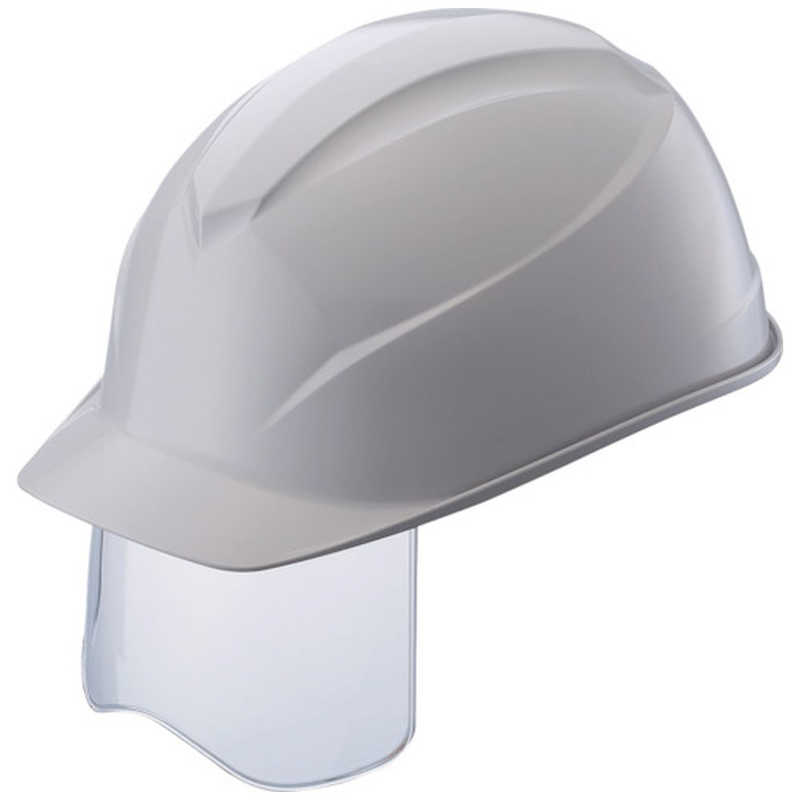 谷沢製作所　タニザワ エアライトS搭載ヘルメット(アメリカンタイプ・溝付・シールド付) 帽体色：グレー　0123JSHGR5J