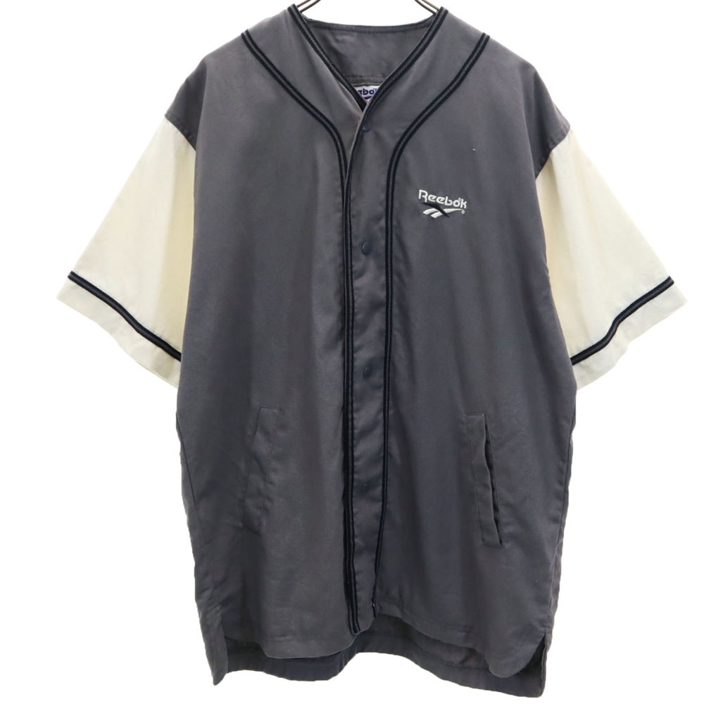 90s オールド 半袖 ベースボール ジャケット M チャコールグレー メンズ 6,445円