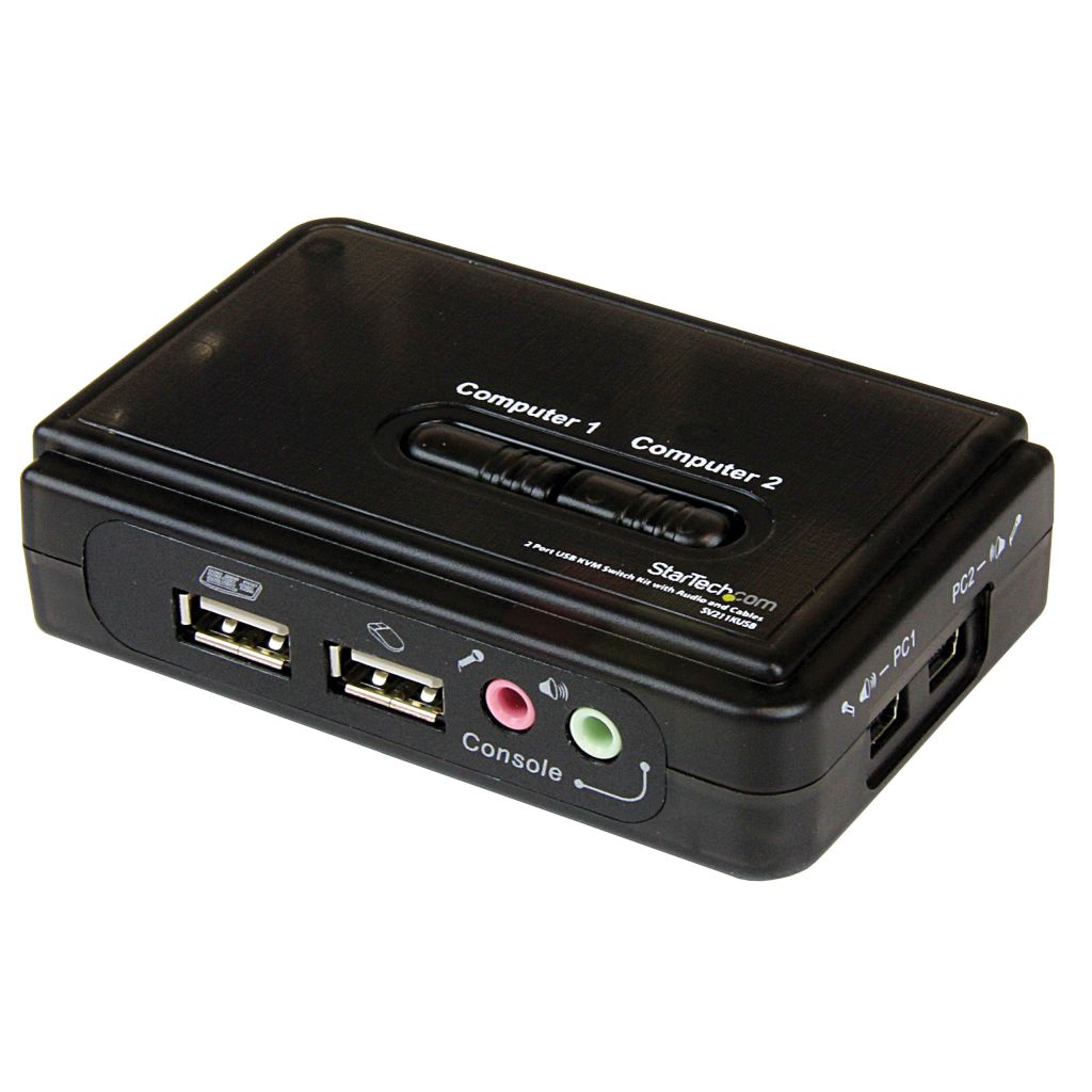 StarTech.com [SV211KUSB] 2ポートUSB接続KVMスイッチ(オーディオ対応/