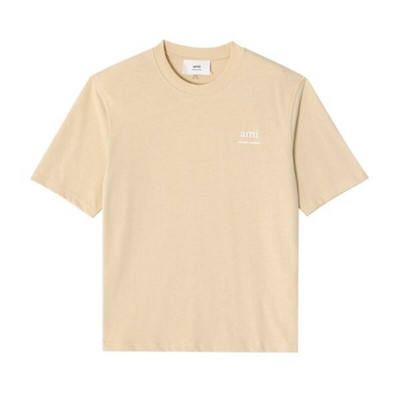 Ami UTS024 726 721 ロゴプリント ユニセックス半袖Tシャツ