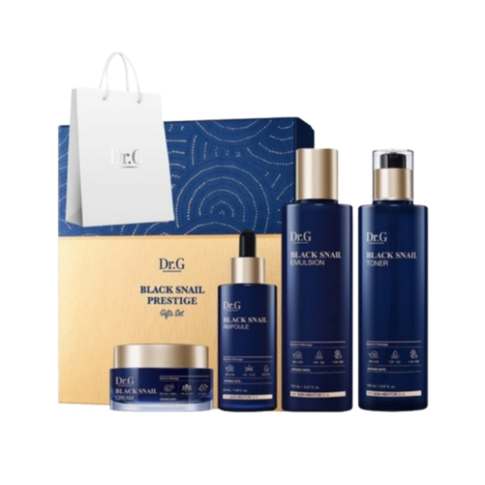ブラック スネイル プレステージ トナー 150ml + エマルジョン 150ml + アンプル 50ml + クリーム 50ml 4点 セット