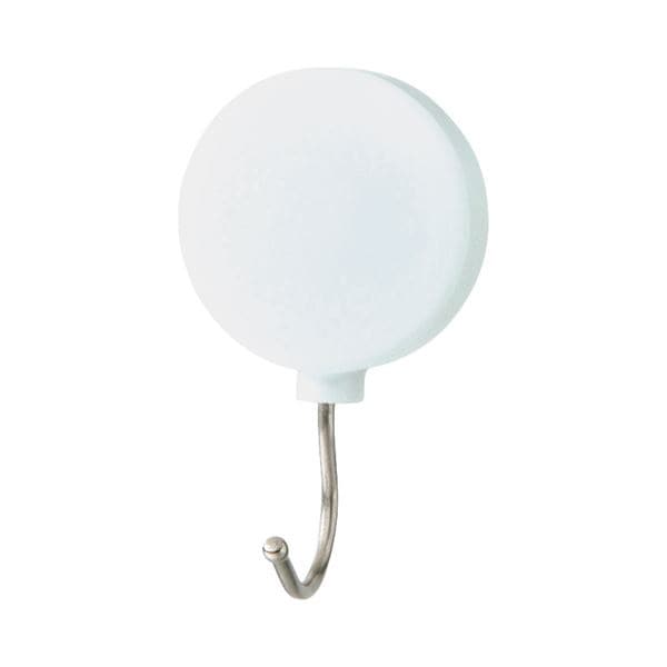 （まとめ） ミツヤ プラマグネットフック スイング式耐荷重約3Kg 白 PMHRM-WH 1セット（10個） 5セット