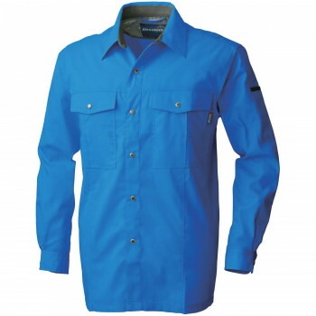 桑和 615 長袖シャツ 3Lサイズ ブルー（8） Absolute GEAR