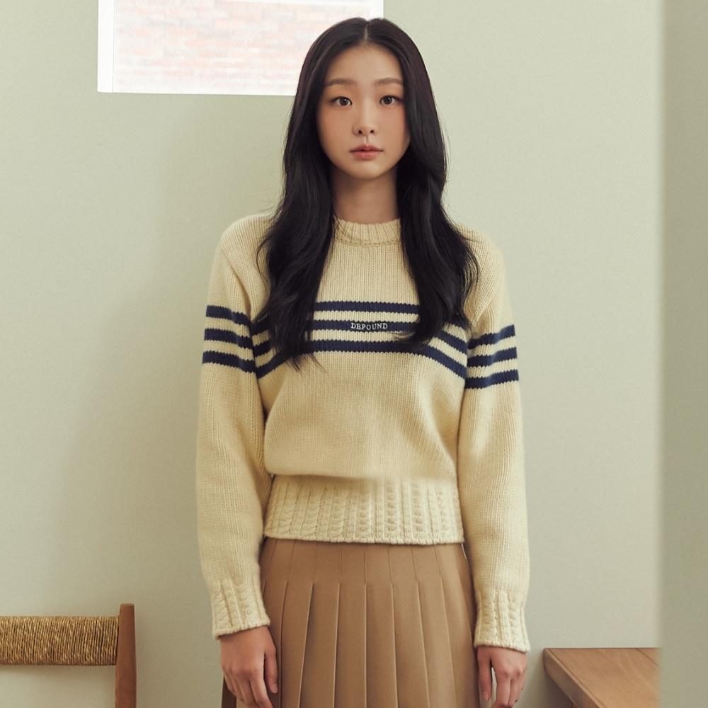 【DEPOUND】 DPWD CABLE RIB PULLOVER : 2COLOR