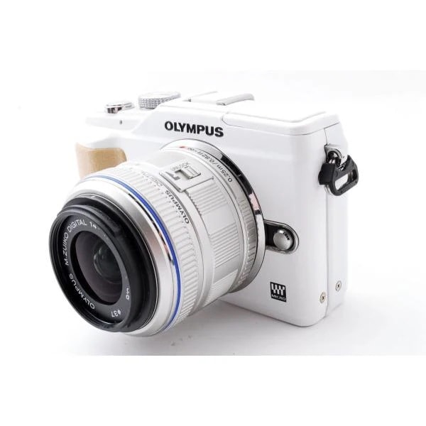 【中古】オリンパス OLYMPUS E-PL2 ホワイト レンズキット 美品 SDカード取扱説明書付