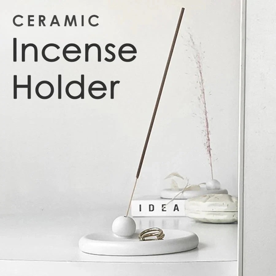 【10点セット】お香立て 陶磁器 ホワイト インセンスホルダー 受け皿 線香立て ガラス 韓国 おしゃれ かわいい シンプル 香皿 可愛い お香たて 香炉 受け皿 ろうそく立て4683