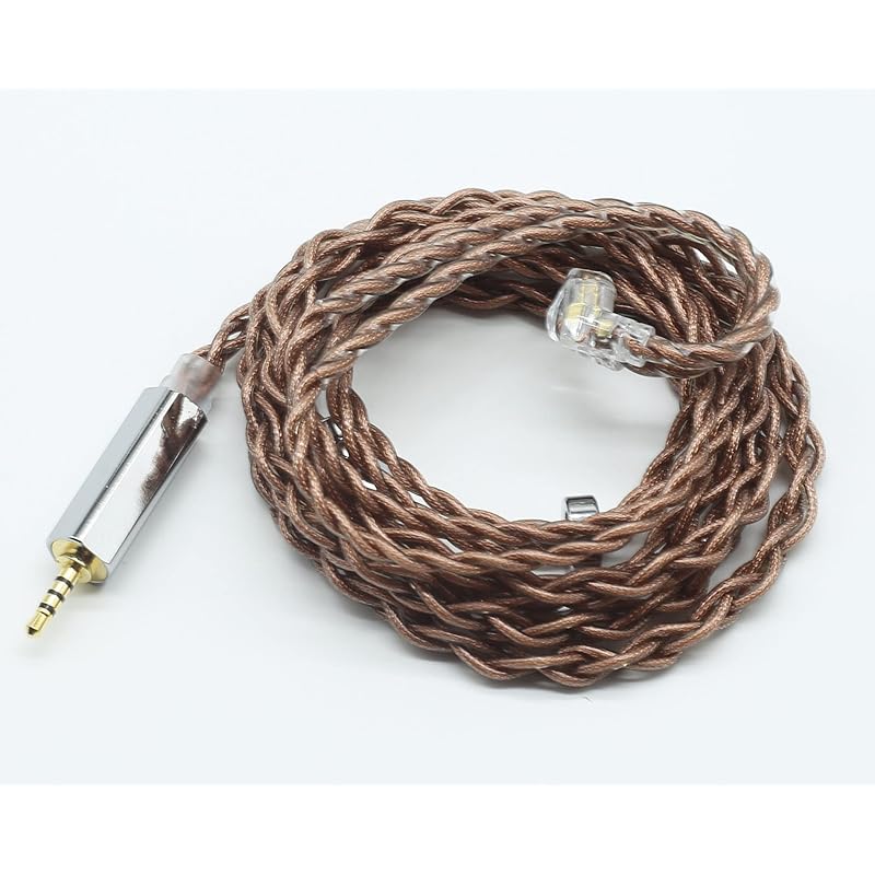 【JSHiFi-Lion】QDC2.5mmリケーブル4芯単結晶銅ケーブル QDC2.5mmアップグレードケーブル QDCイヤホン交換ケーブル (QDC2.5mm)