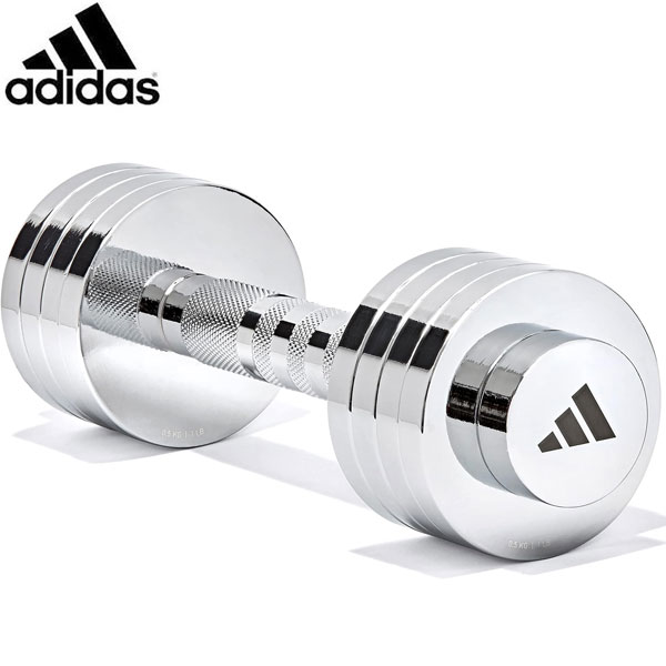 アディダス adidas アジャスタブルクロームダンベル 5KG ADWT-11400 プロアバンセ トレーニング フィットネス