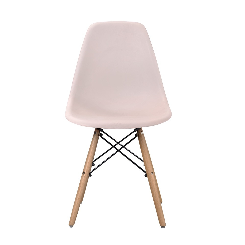 【2脚セット】【ミルクティー座面＆ナチュラル脚】イームズチェア リプロダクト ダイニングチェア ダイニングチェアー イームズチェア DSW eames イームズ チェアー DSW イームズ椅子 チェ