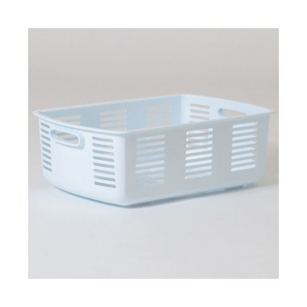 （まとめ）林製作所 脱衣カゴ ブルー[x3セット]