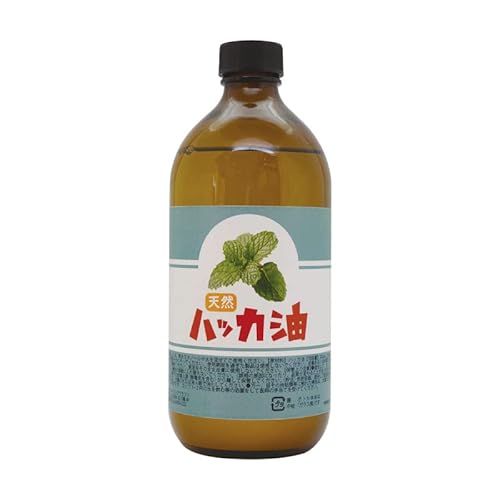 日本製 天然ハッカ油(ハッカオイル) お徳用500ml 中栓付き