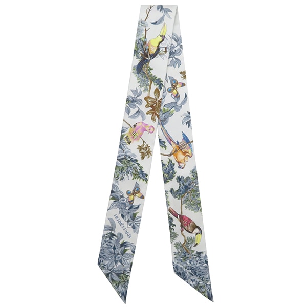 エルメス スカーフ ツイリー シルク グリペール×ジョーヌ×ヴェール 新品 未使用 【Equateur/赤道直下】 【箱】【中古】
